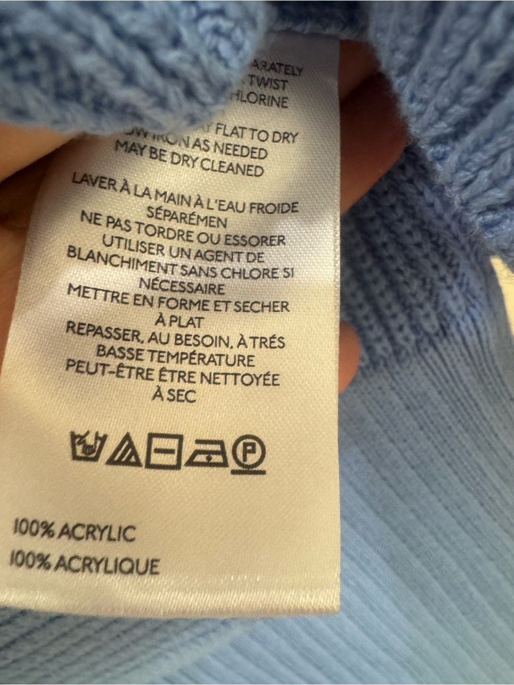 Pilcro Blue Women's Crewneck Knit Sweater Size Small - Picture 4 of 4